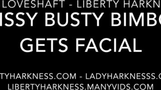 Liberty Harkness  busty slut jerks off and cums