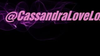 Cassandra Lovelox  jerking on a chair