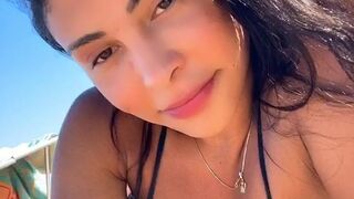 Bella Moreira curious prostitute sucking rubber dick