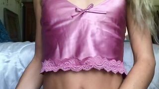 TS Aliyah Rose lustful woman fucks vagina with phallus