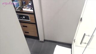 TgirlOneGuy crazy bitch fucks herself with fingers