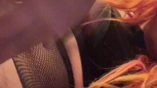 Tatianathebody beauty in stockings gently pulls pussy