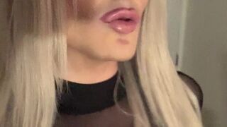 Tatianathebody gorgeous brunette girl passionately sucks dildo