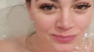 Busty Klara bitch in uniform touches nipples