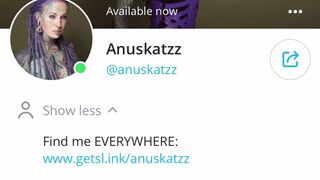 anuskatzz fucks herself with different sized dicks