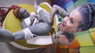 anuskatzz young bitch caresses shaved holes