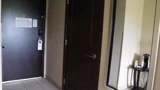 Touching cute chick shows off gorgeous body