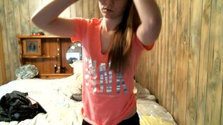 Tinytwat impressive babe dancing striptease