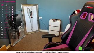 ladyannabellex cute whore takes off her panties and jerks off her cunt