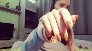 glassi naughty lady shows breasts