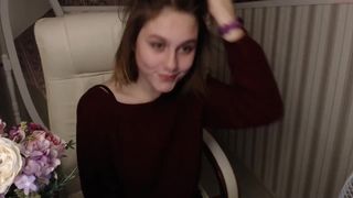 coyeva big boobed slut jerking her pussy with a phallus