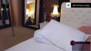 debralee busty slut caresses shaved pussy