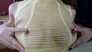 alex coal babe in stockings fucks both holes