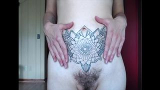 Nina Crowne busty girl caresses nipples