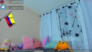 _veenus full breasted girl caresses shaved cunt