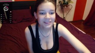 your_angel96 cute passion pulls the cap with his fingers