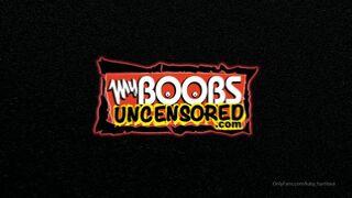 katy hartlova the luxury model is swaggering with two toys.