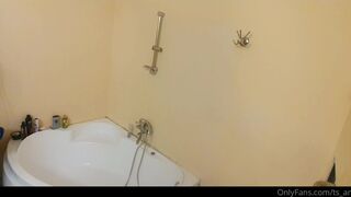 angel ts cute mare posing in lingerie