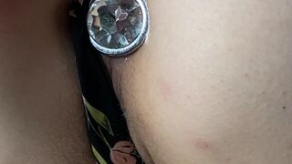 thejensensplay bitch with big tits rides vagina toy