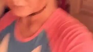 Kayleigh Coxx aka kayleighcoxx84 spicy trash fucks herself with a dildo