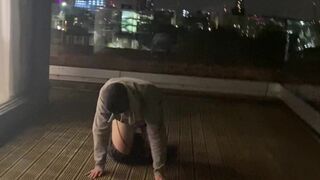Mistress Karina blond slut jerking off dick