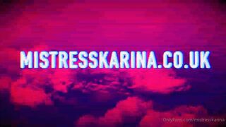 Mistress Karina exquisite passion handjob cap