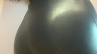 Mistress Karina bitch in stockings gets squirt