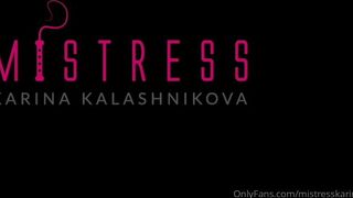 Mistress Karina whore in stockings