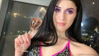 Mistress Karina depraved plays with her holes