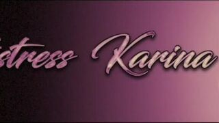 Mistress Karina mature slut gets naked on camera