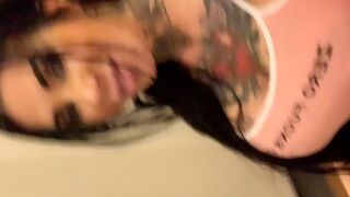 Megan Inky aka inky real adorable  cam girl  pulls clit