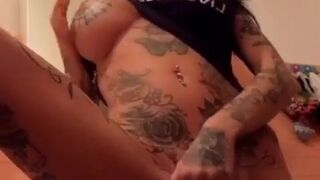 Megan Inky aka inky real cute passion fucks shaved cunt