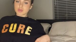 AlexiaXRae fluffy bitch with glasses masturbates pussy