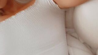 Ashley Danielle redhead babe with big tits masturbating cunt