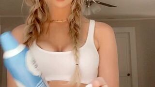 Ashley Danielle beautiful bitch shows shaved holes