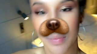 Anastasia Penny charming babe masturbates shaved vagina