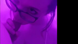 Sabina Steele cute brunette caresses her charms