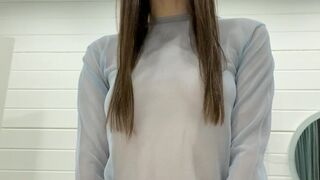 Lilu Moon cutie kneads big tits