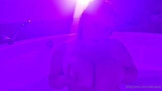 Alena Ostanova pretty lady gently masturbates cunt