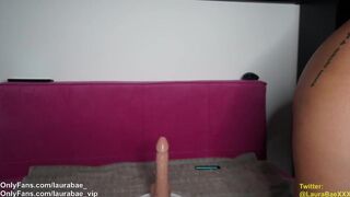 laurabae_ naughty blonde girl passionately fucks pussy with sex toy