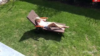 schnuggie91 MyDirtyHobby luxurious blonde straddled sex toy