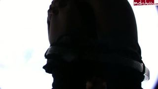 Sherly N18 MyDirtyHobby slut in stockings erotically takes off her panties