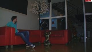 Sexy Engel MyDirtyHobby busty lady masturbates shaved pussy