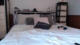 spankme_more crazy girl caresses shaved pussy