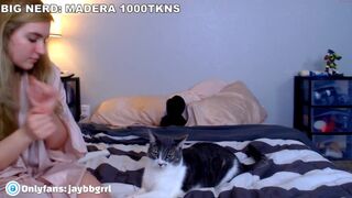 jaybbgirl slut in stockings erotically takes off her panties
