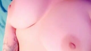 summerhart the luxury model is swaggering with two toys.