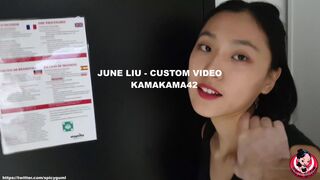 juneliu sexy babe nasal shaved holes