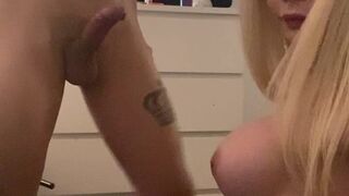 Lola aka lolachristina the clockwork courtesan is walking on his heels