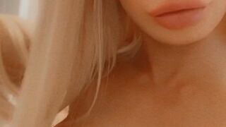 Lola aka lolachristina gorgeous teen doll caresses big tits