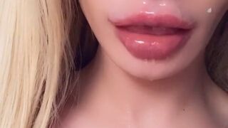 Lola aka lolachristina elegant  cam girl  engaged in lustful caresses